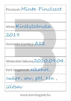 Minta címke